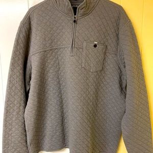 NEW Men’s Gray Eddie Bauer Pullover Quarter Zip/Sweater, Size XL